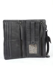 Slash Leather Wallet Clutch & Cross body bag