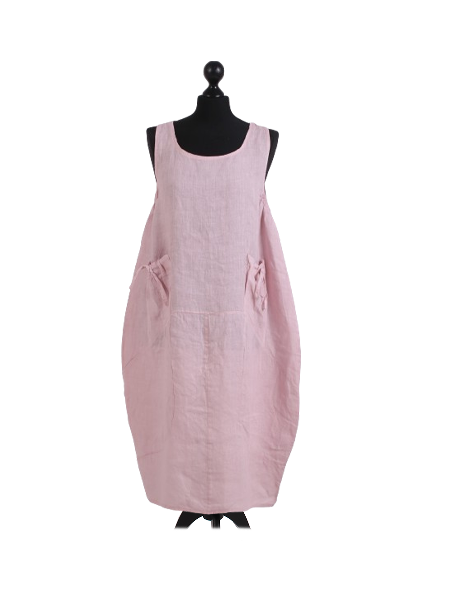 Buy Gila Italian Linen Lagenlook Dress Online Wholesale Italian Linen Dress Store in Australia In Leatherz